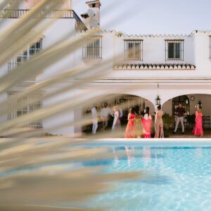 Coctel en Piscina - Hacienda El Vizir bodas y eventos en Sevilla