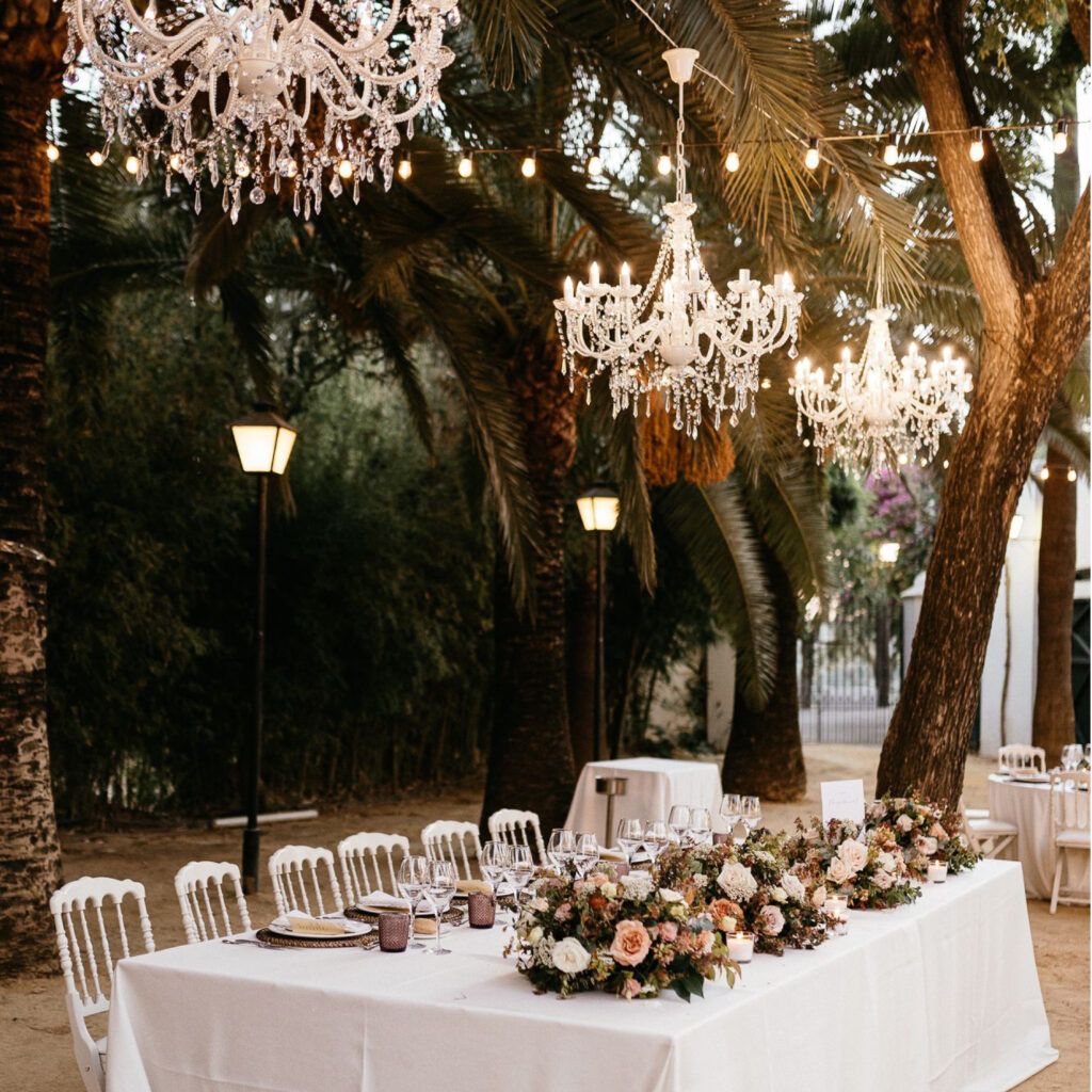 Centros de mesa para bodas, decoración y diseño - Mesas Bodas en Hacienda El Vizir Sevilla